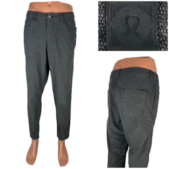 Lululemon ABC Mens 36 X 29 Pants Skinny Activewear Gray lm5992s Casual Active